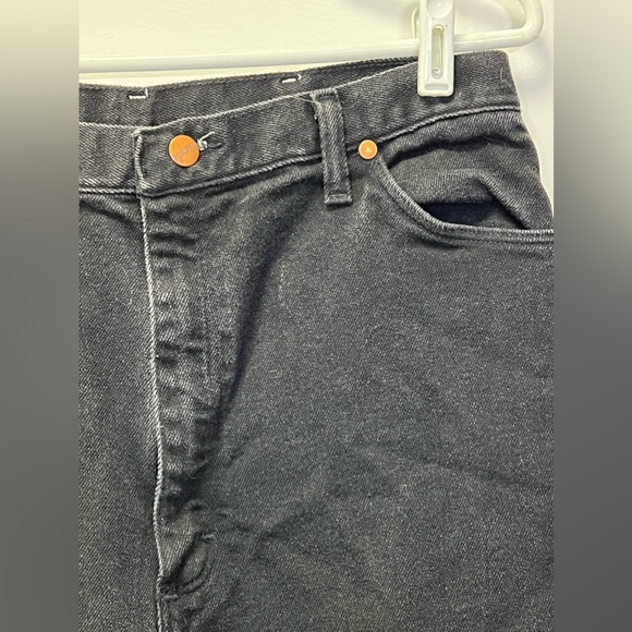 Wrangler | Vintage Made in USA Black Denim - Ladies Size 10-12 - Picture 7 of 10